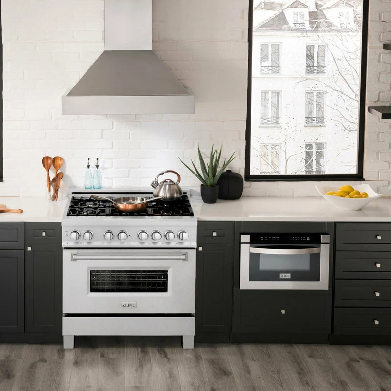 Best deal 💯 ZLINE Kitchen And Bath ZLINE 36" Range Gas Stove And Electric Oven In DuraSnow Stainless Steel 🎁 - Image 10