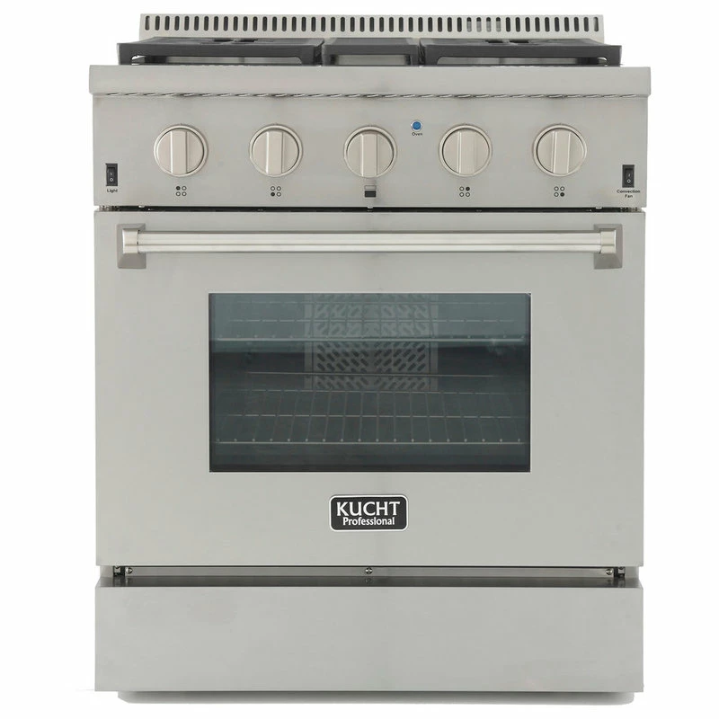 Brand new ✔️ KUCHT Pro Style 30" Dual-Fuel Range, Classic Silver, Natural Gas 🌟