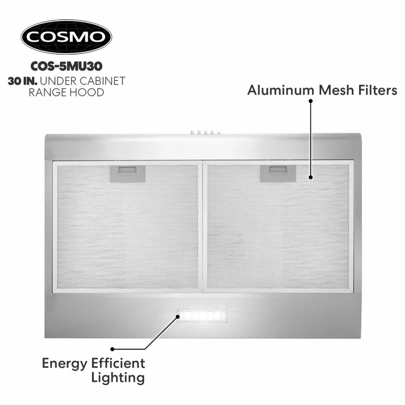 Top 10 🔔 Cosmo Appliances Cosmo Stainless Steel Ducted Under-Cabinet Range Hood, 30 ✔️ - Image 9