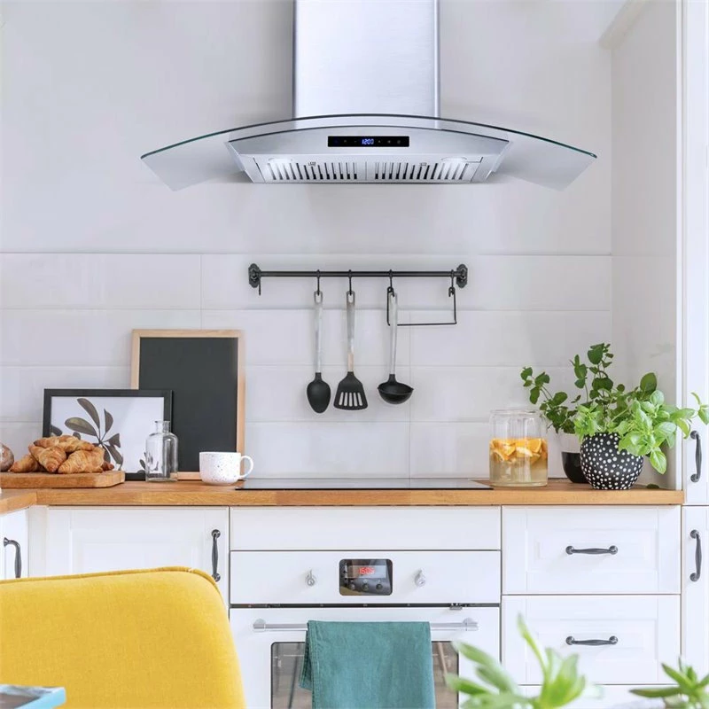 New 🔥 Cosmo 36" 380 CFM Ducted Wall Mount Range Hood Kitchen Hood In Stainless Steel 🎉 - Image 2