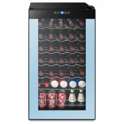 Buy ๐ 34 Bottle High Life Freestanding Wine Refrigerator, Black ๐
