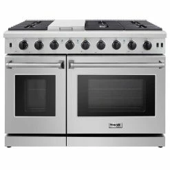 Promo 🔔 Thor Kitchen 48" Professional Gas Range, Stainless Steel LRG4807U 🌟