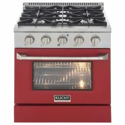 Discount 🤩 KUCHT Pro-Style 30" 4.2 Cu. Ft. Range, Red, Natural Gas 🔔
