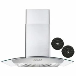 Budget ⭐ Cosmo Appliances Cosmo 380 CFM Wall Mount Range Vent Hood With Permanent Filters, 30" 🔥