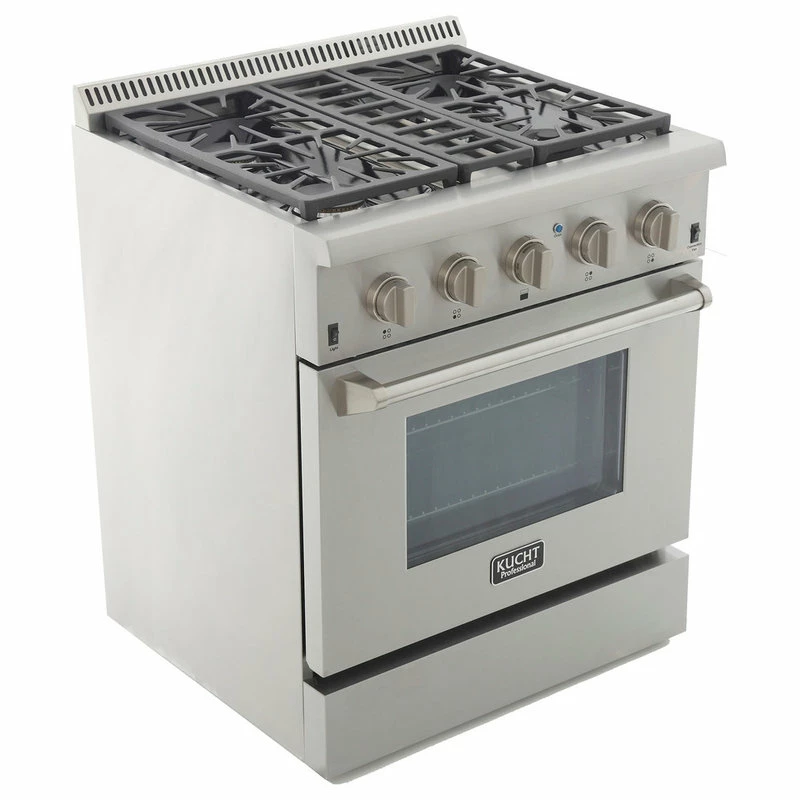 Brand new ✔️ KUCHT Pro Style 30" Dual-Fuel Range, Classic Silver, Natural Gas 🌟 - Image 5