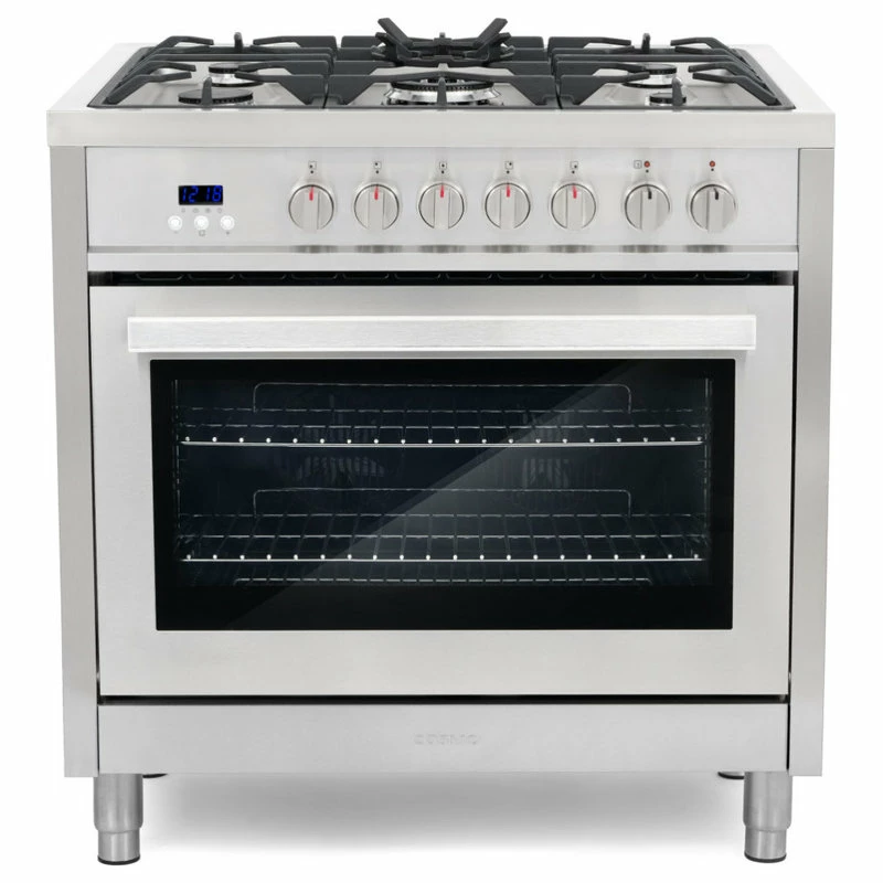 Deals ๐ Cosmo 2-Piece Kitchen, 36" Dual Fuel Range And 36" Wall Mount Range Hood โ - Image 3
