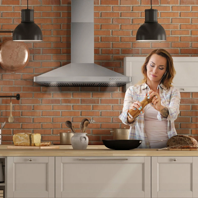 Deals ๐ Cosmo 2-Piece Kitchen, 36" Dual Fuel Range And 36" Wall Mount Range Hood โ - Image 11