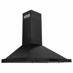Best Sale ✔️ ZLINE Kitchen And Bath ZLINE 36" Convertible Vent Wall Range Hood In Black Stainless Steel ❤️
