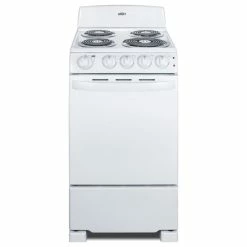 Outlet 🔔 Summit Lamp Corp. Summit RE203 20 Inch Wide 2.3 Cu. Ft. Free Standing Electric Range With Sensor 🥰