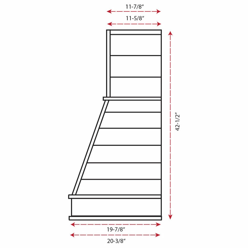 Best deal ๐ Castlewood Shiplap Chimney Range Hood, Maple, 30" ๐ - Image 3