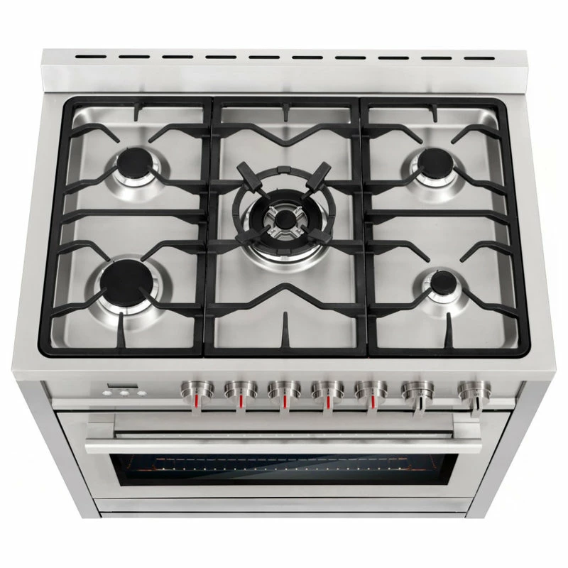 Discount 😀 Cosmo 2-Piece Kitchen, 36" Gas Range And 36" Wall Mount Range Hood 😀 - Image 7