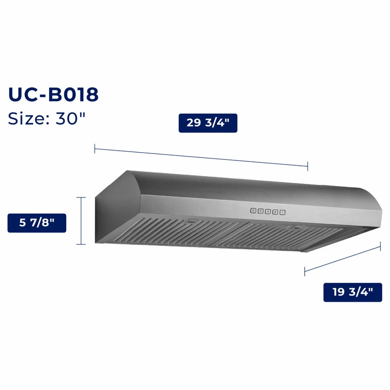 Best reviews of 🔥 Hauslane | Chef Series Range Hood B018 30" Under Cabinet Kitchen Extractor 🥰 - Image 10