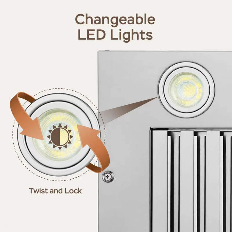 Buy 🥰 Home Beyond Stainless Steel Range Hood With 3 Speed Button Control, Stainless Steel, 28 In. ❤️ - Image 14