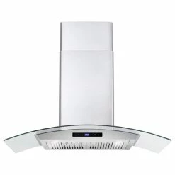 Flash Sale ⭐ Cosmo 380 CFM Wall Mount Range Hood With Touch Controls, Stainless Steel, 30" 🌟