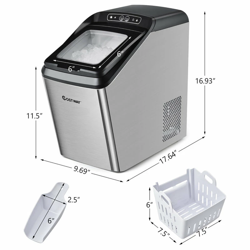 Cheapest 😉 Costway Nugget Ice Maker Machine Countertop Chewable Ice Maker 29lb/Day Self-Cleaning 🛒 - Image 5