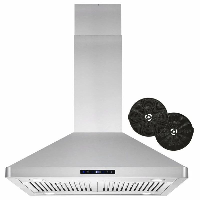 Best Sale 👍 Cosmo 30" Ductless Island Range Hood With Soft Touch Controls And Permanent Filters 💯