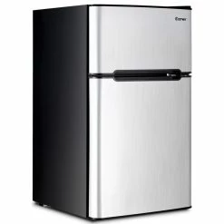 Best deal 💯 Costway Refrigerator Small Fridge Compact 3.2 Cu Ft. Unit 🤩