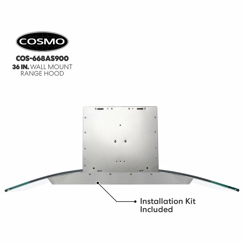 Flash Sale ⭐ Cosmo 380 CFM Wall Mount Range Hood With Touch Controls, Stainless Steel, 30" 🌟 - Image 9