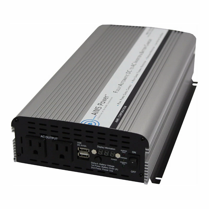 Outlet 😉 Aims 1500W Inverter With Battery Charger And Transfer Switch 🔔