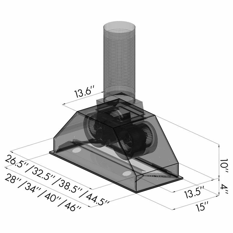 Best Pirce 🛒 ZLINE Kitchen And Bath ZLINE Stainless Steel Insert Range Hood (695), 34" 🥰 - Image 11