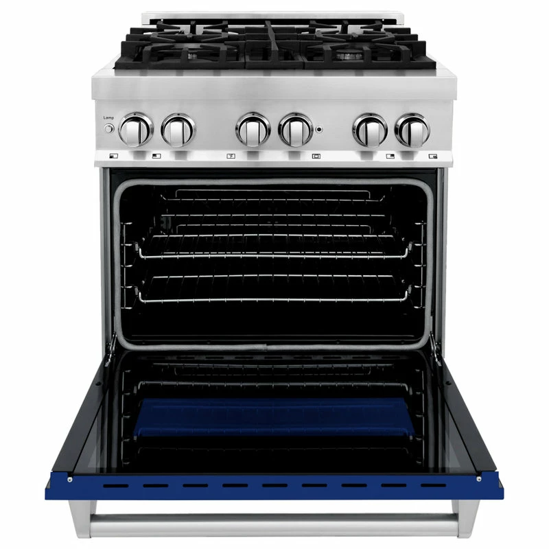 Top 10 😀 ZLINE Kitchen And Bath ZLINE Dual Fuel Range Gas Stove/Electric Oven, Blue Gloss ✨ - Image 6
