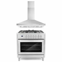 Deals 😉 Cosmo 2-Piece Kitchen, 36" Dual Fuel Range And 36" Wall Mount Range Hood ⌛