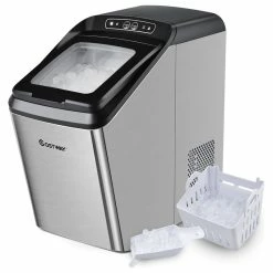 Cheapest 😉 Costway Nugget Ice Maker Machine Countertop Chewable Ice Maker 29lb/Day Self-Cleaning 🛒