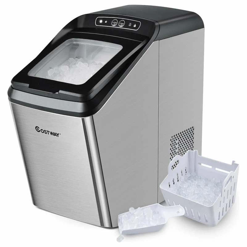 Cheapest 😉 Costway Nugget Ice Maker Machine Countertop Chewable Ice Maker 29lb/Day Self-Cleaning 🛒