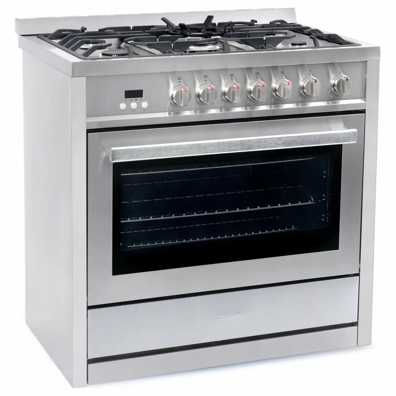 Discount 😀 Cosmo 2-Piece Kitchen, 36" Gas Range And 36" Wall Mount Range Hood 😀 - Image 5