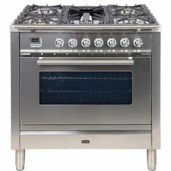 Best Sale 😍 ILVE USA Ilve 36" Freestanding Dual Fuel Range With Conversion Kit, Liquid Propane 🎁