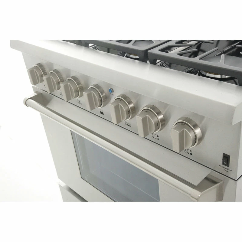 Outlet 🔥 KUCHT Pro Style 36" Stainless Steel 6 Sealed Burners, Classic Silver, Natural Ga 🎁 - Image 3