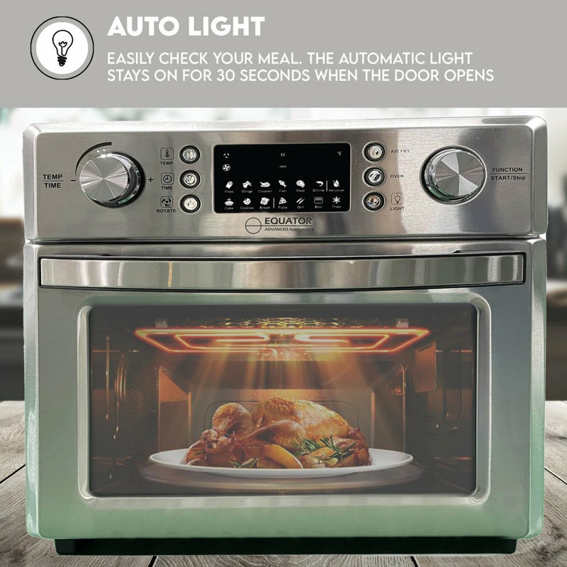 Promo ๐ Conserv By Equator Equator 0.9cu.ft.Air Fryer+Convection Oven+Pizza Oven+Grill+Dehydrator Stainless ๐ - Image 14