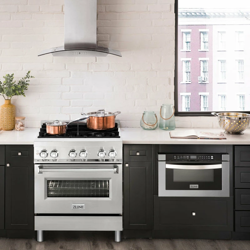 Outlet 🤩 ZLINE Kitchen And Bath ZLINE Range With Gas Stove And Electric Oven In Stainless Steel, 30" 🌟 - Image 13