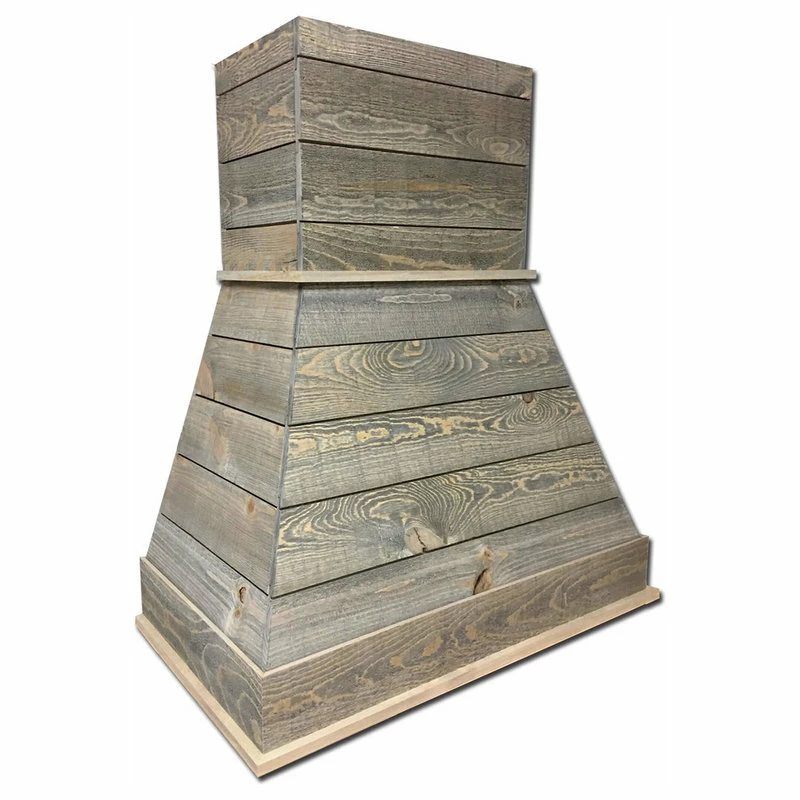 Deals 🌟 Castlewood Rustic Shiplap Chimney Range Hood - Light Gray, 30", 350 Cfm Economy 🎉