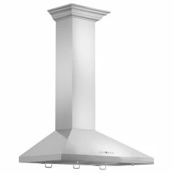 Top 10 ๐ ZLINE Kitchen And Bath ZLINE Stainless Steel Wall Range Hood With Crown Molding KL2CRN, 30" ๐